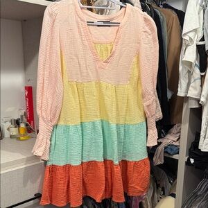 Pomander Place Multicolor Tiered Dress